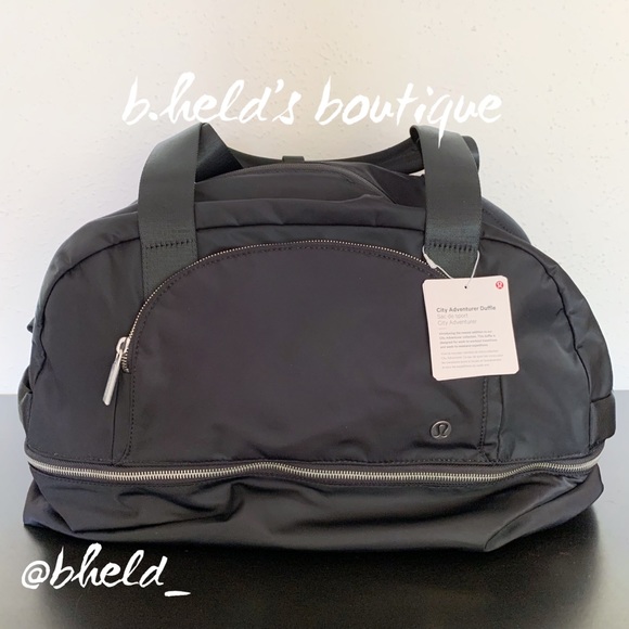 lululemon City Adventurer Large Duffle Bag 29L in Black Brand New NWT - Picture 1 of 14
